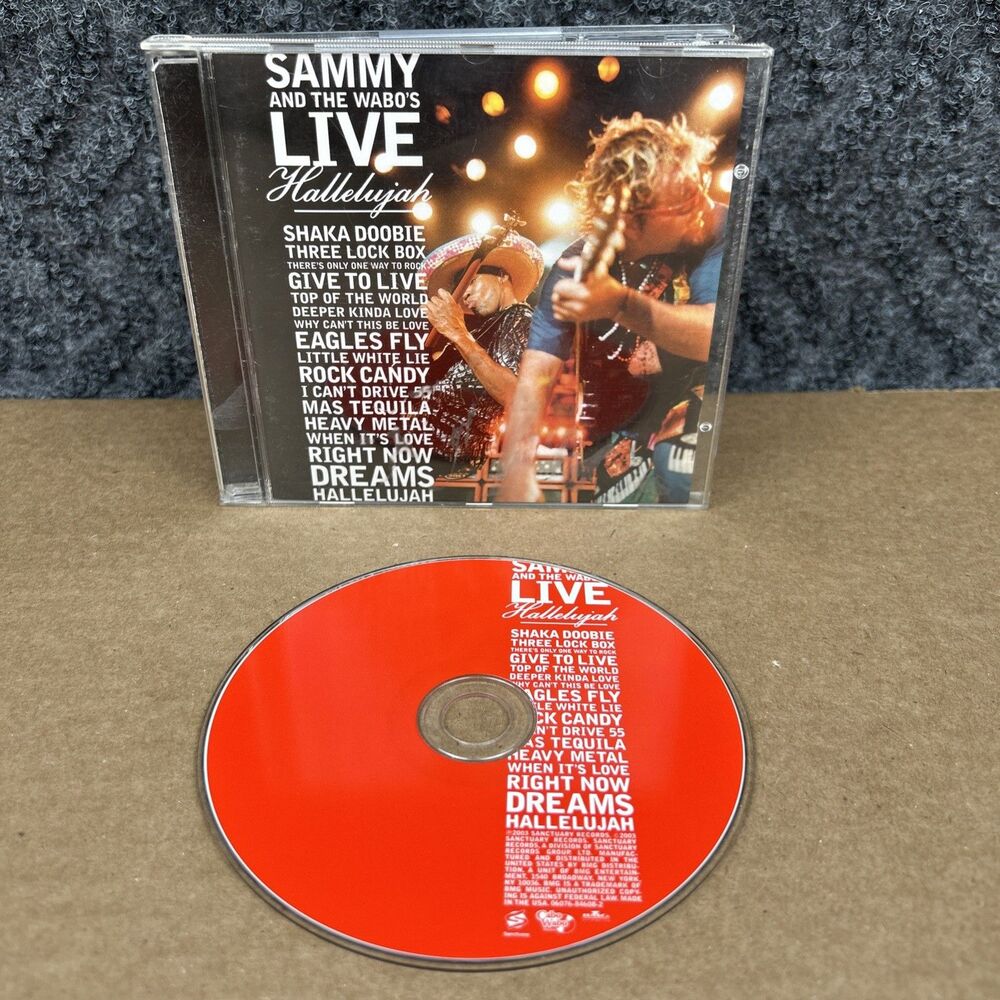 Hallelujah by Sammy Hagar And The Wabo’s Live (CD, 2003)